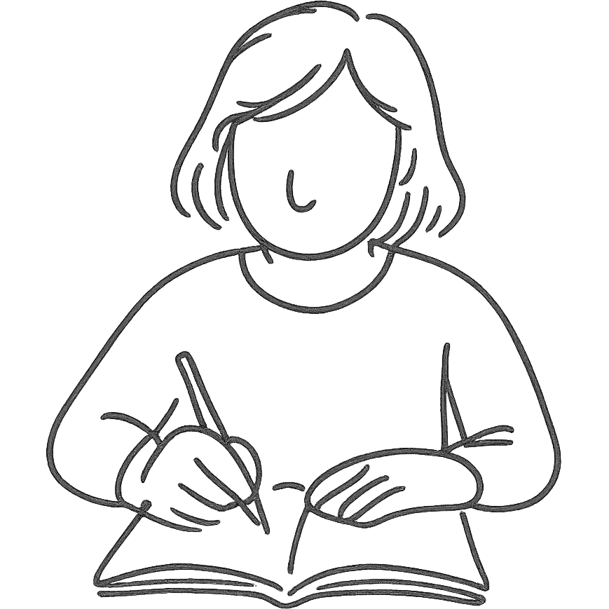 a human writing in a notebook emoji