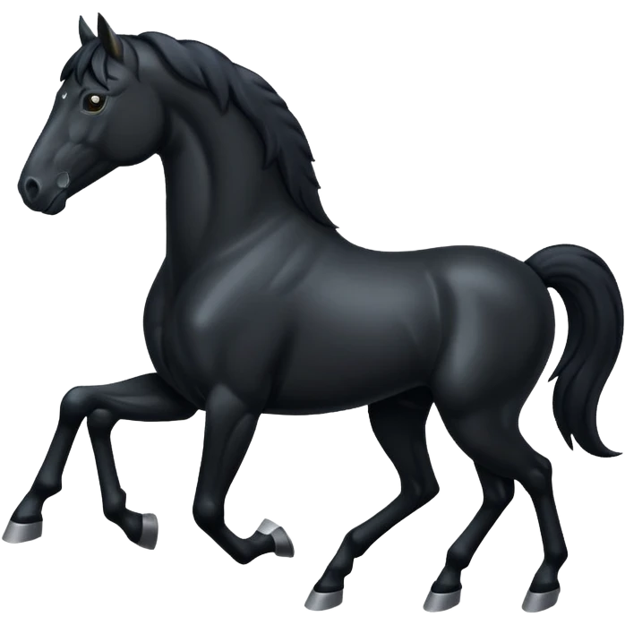 Black horse emoji