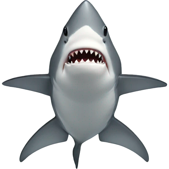Shark with a top  emoji