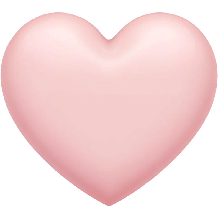 a light pink pastel heart emoji