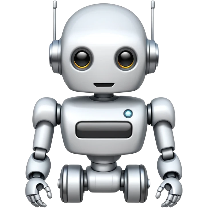 white robot simple emoji