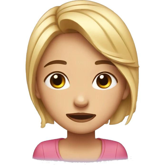 Girl cry’s three times for help emoji