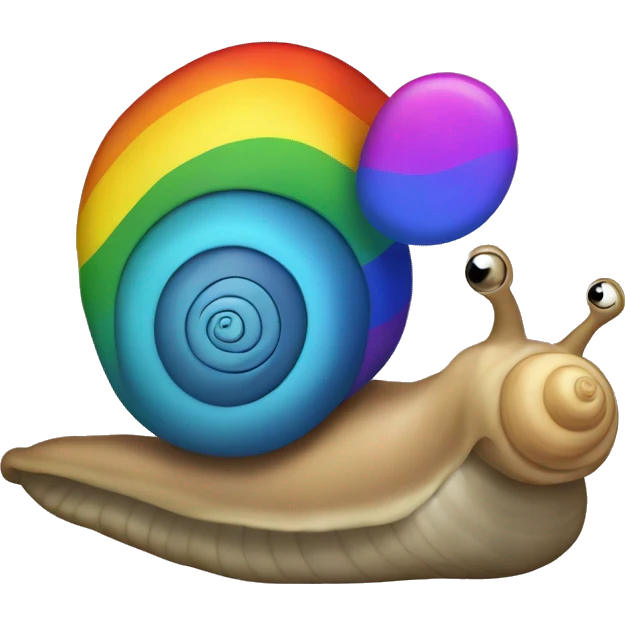 Gay snail emoji