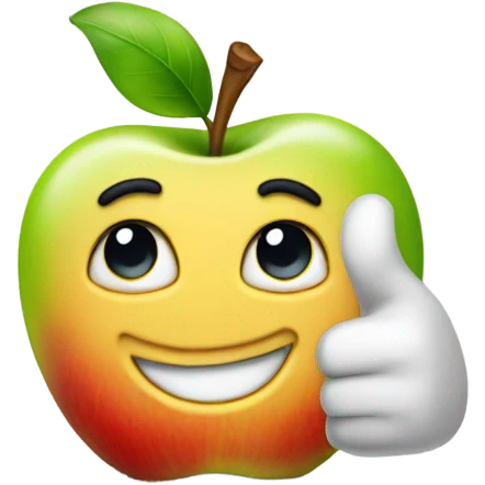 Thumbs up apple emoji
