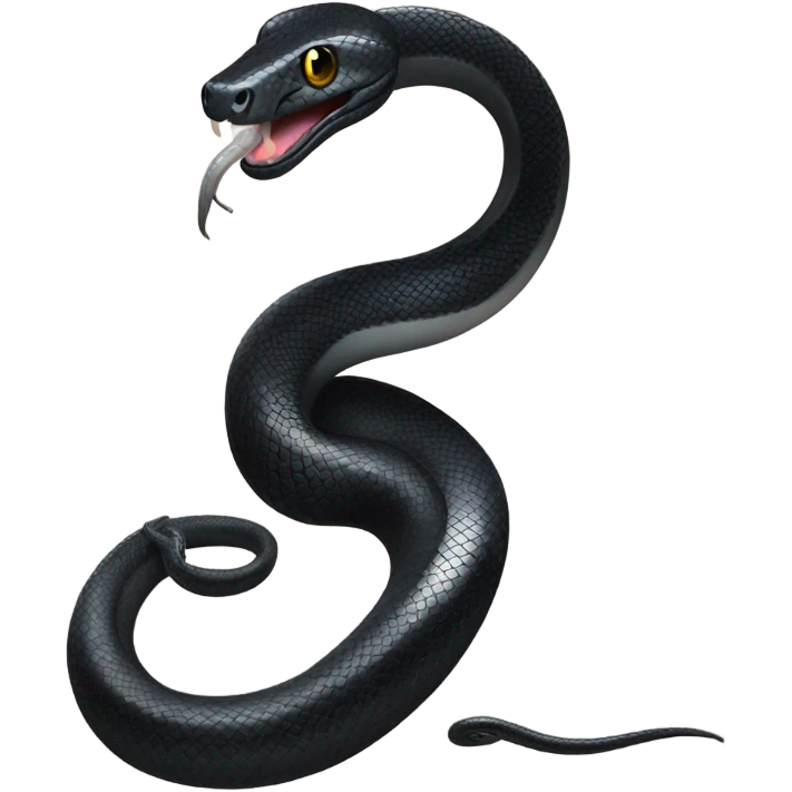 Black snake emoji