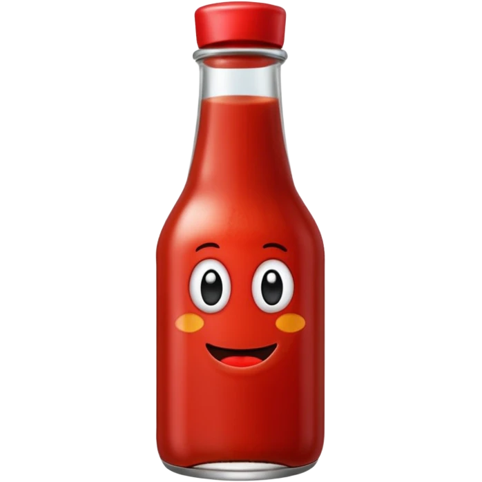en ketchup som är kär emoji