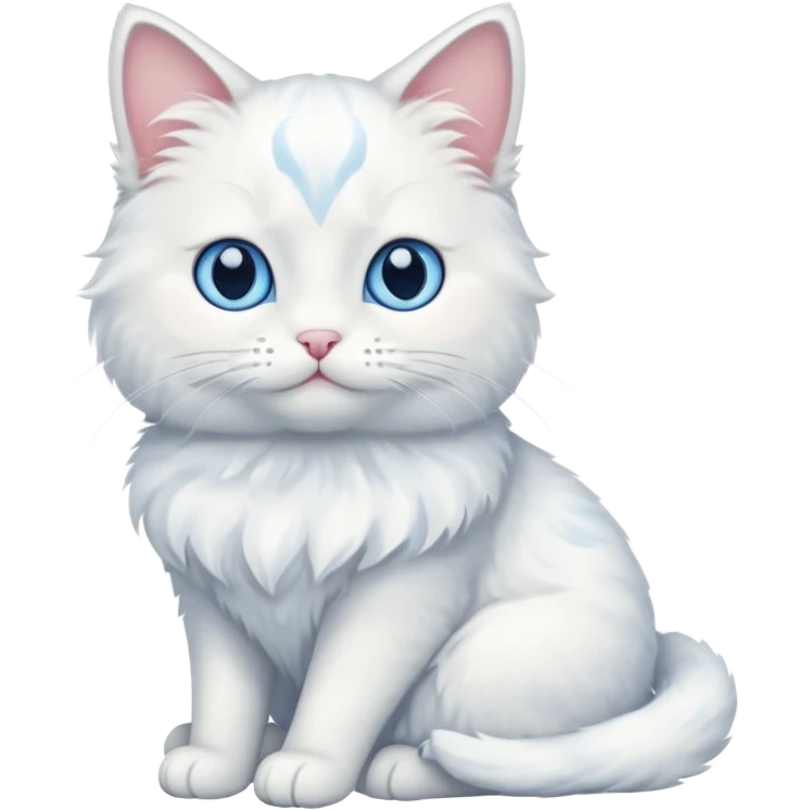  Cat white emoji