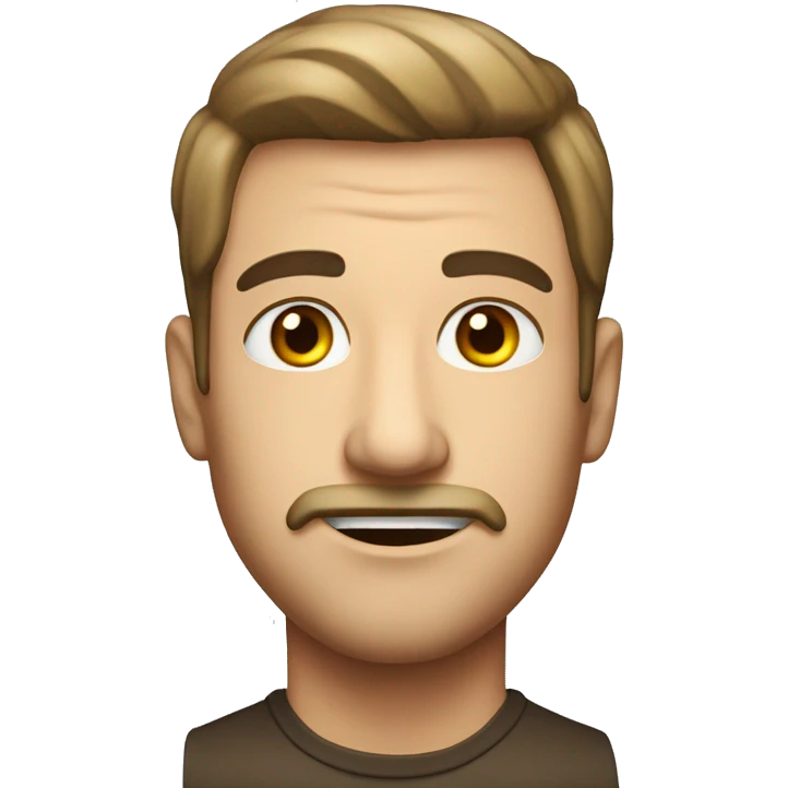 Mann mit Riesen Augen  emoji