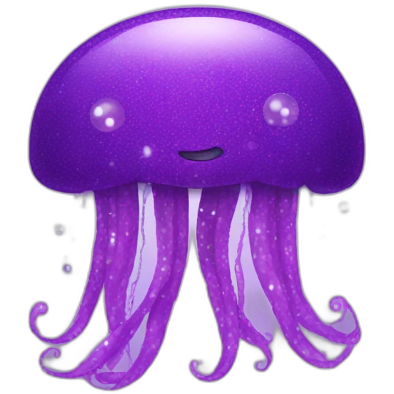 jellyfish purple glitter emoji