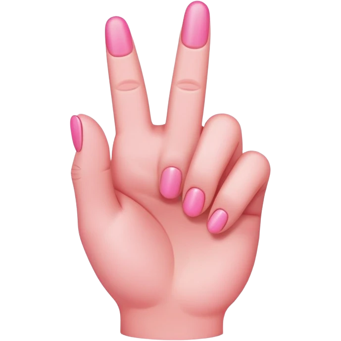 Pink middle finger  emoji