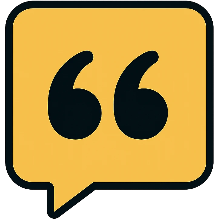gold and black outlined icon representing Quotes for Instagram emoji