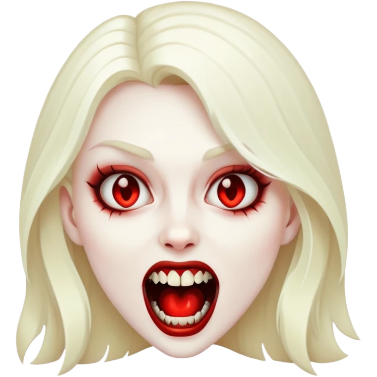 vampire girl tooth emoji