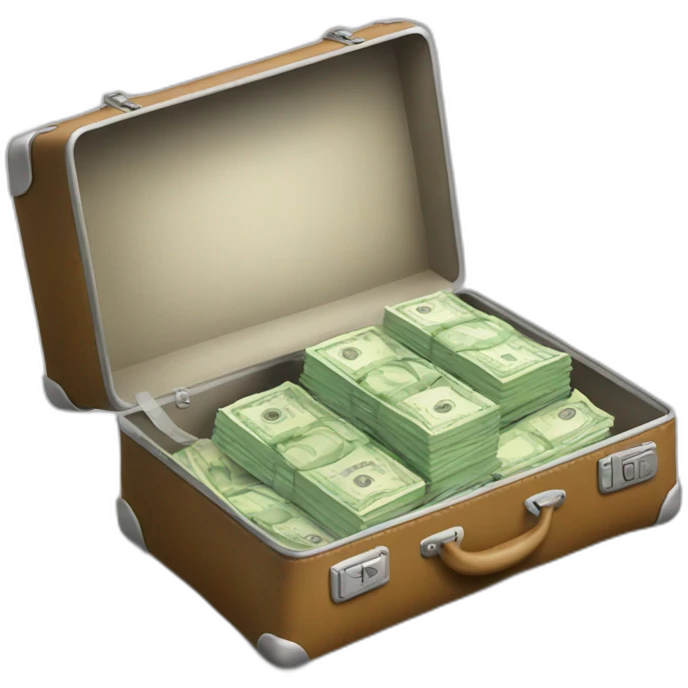 a-flying-suitcase-with-money emoji