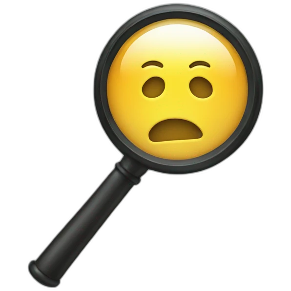 magnifying glass  emoji