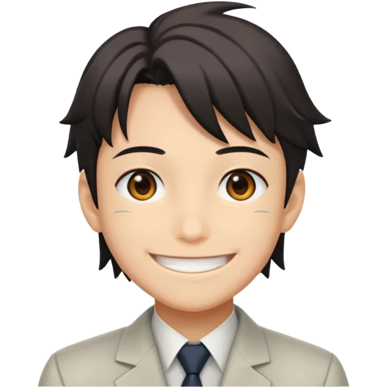 Shinra(anime-fire force) smile emoji  emoji