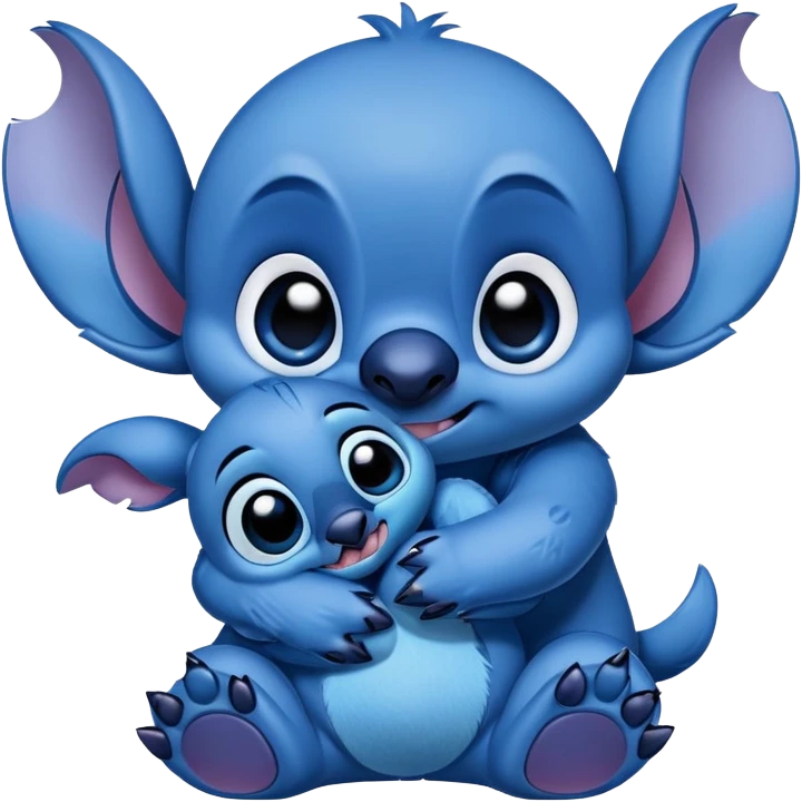 Stitch sending a hug emoji