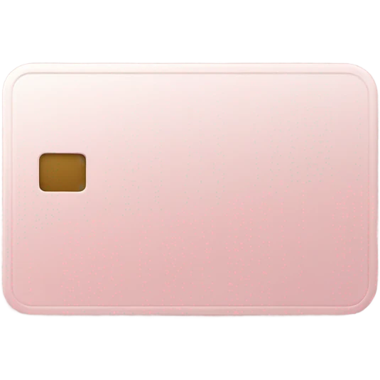 Pale Pink Bank Card emoji