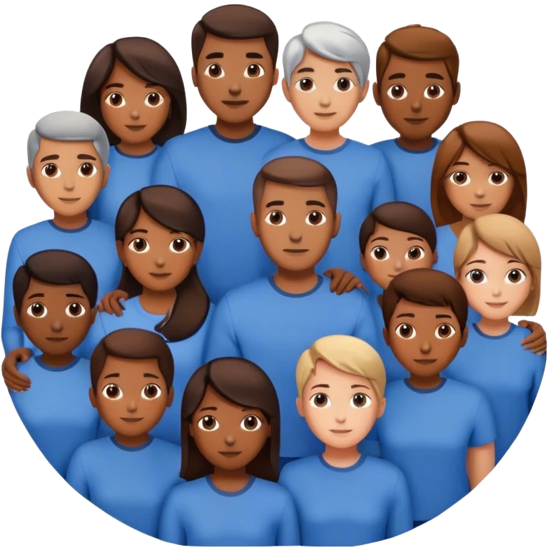 Authentic blue circle people connection. Instead of "networking," it's about cultivating meaningful relationships, being transparent, and lifting each other up. emoji