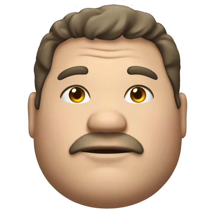 Fat guy emoji