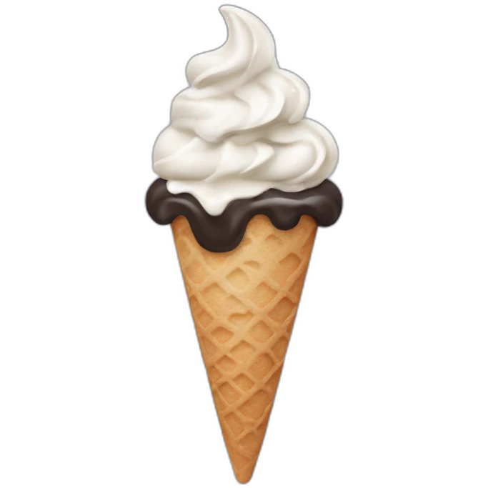 cookies and cream soft serve emoji