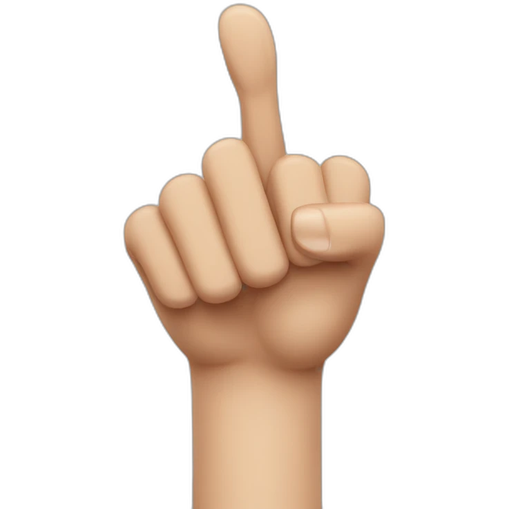 Thumbs up with long nails emoji