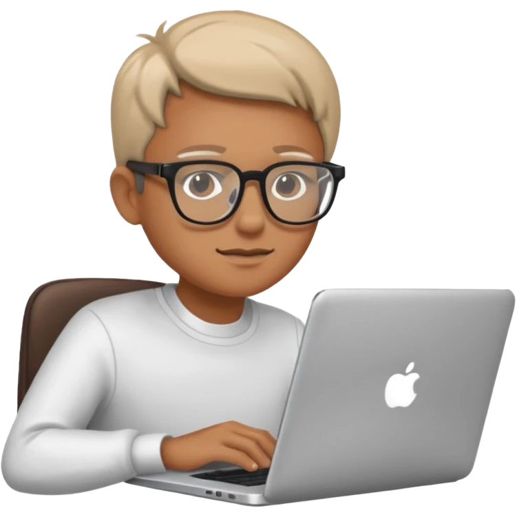 A person typing/creating content/art/influence/communicator/storyteller  emoji