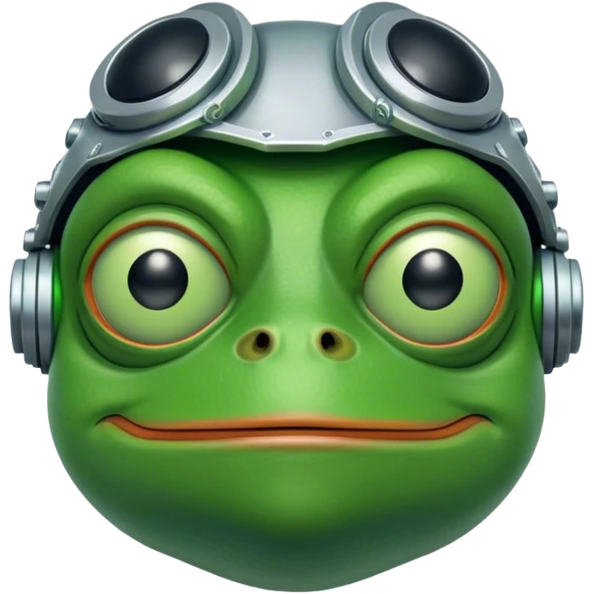 лягушка пепе киборг emoji