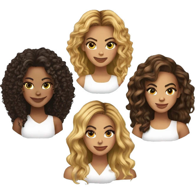 Kelly, Beyonce & Michelle  emoji