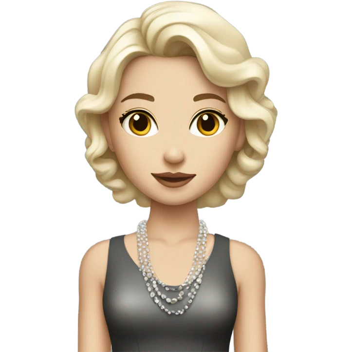 white glamor girl emoji