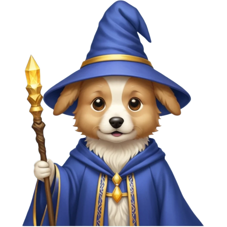 Dog wizard emoji