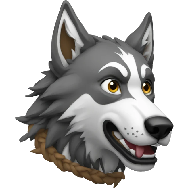 Lobo llorando emoji