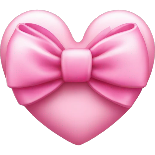 A heart with a pink bow emoji