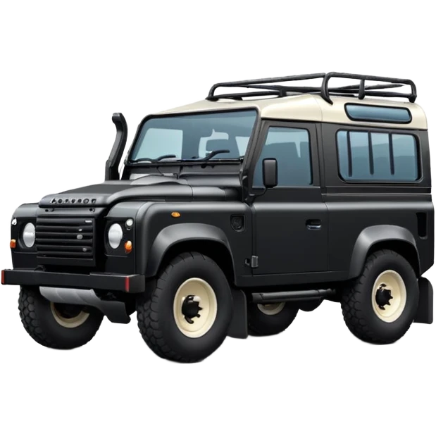 land rover defender black emoji