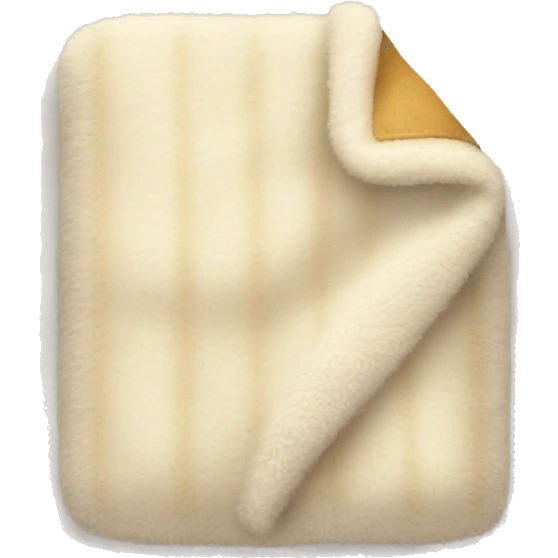 Fuzzy cream blanket emoji