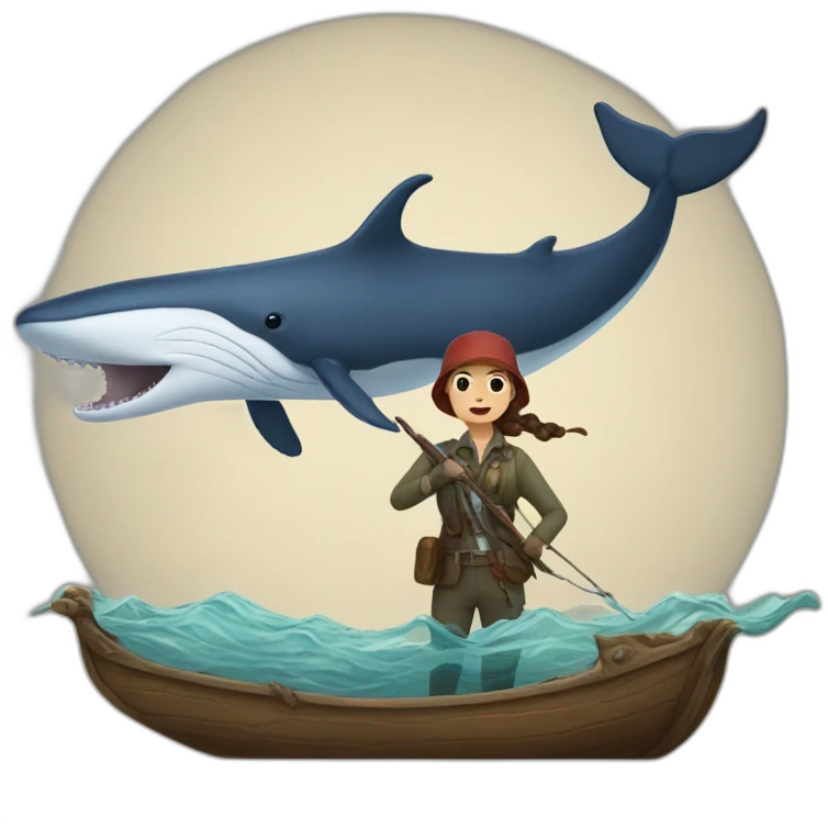 hunting a special whale to see her  emoji