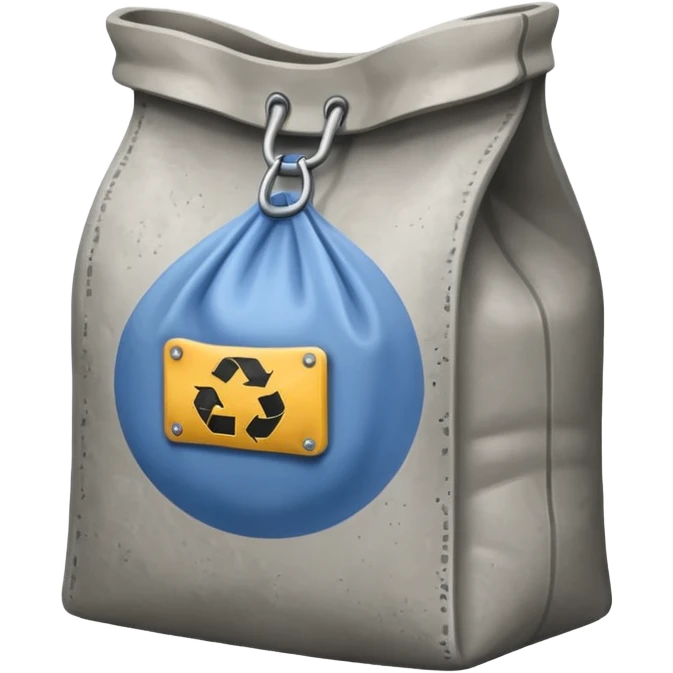 cement bag, slightly open emoji
