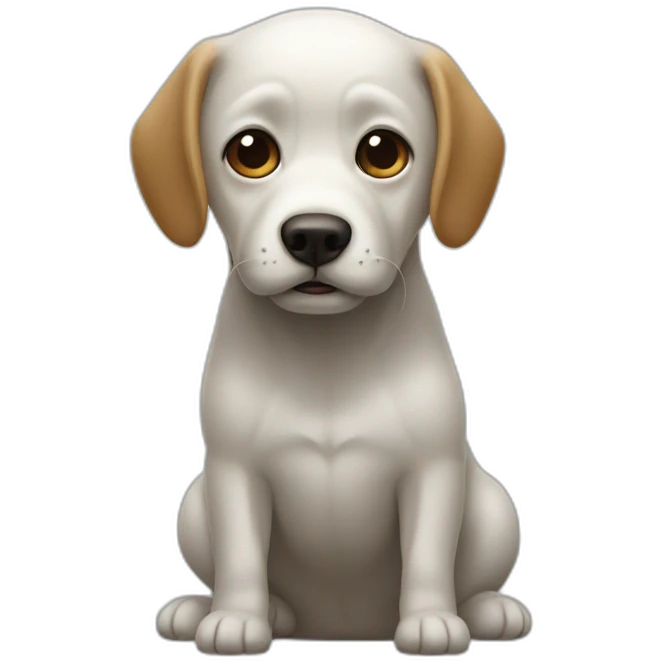 Un fantôme qui a une tête de chien emoji