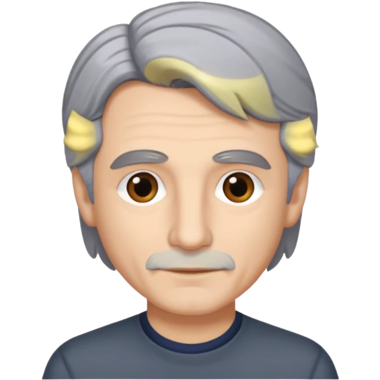Michael Yanni with grey hair no moustache emoji
