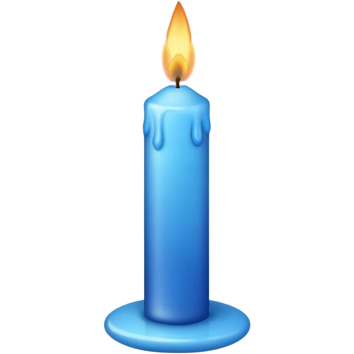 Blue candle emoji