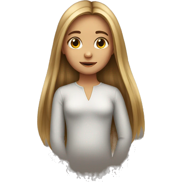 girl with long hair emoji