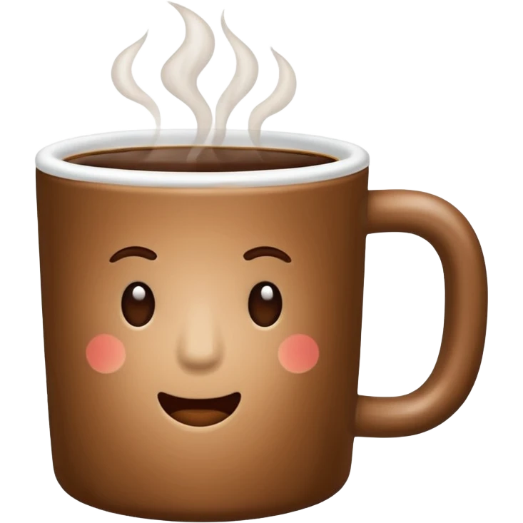steaming mug of coffee emoji