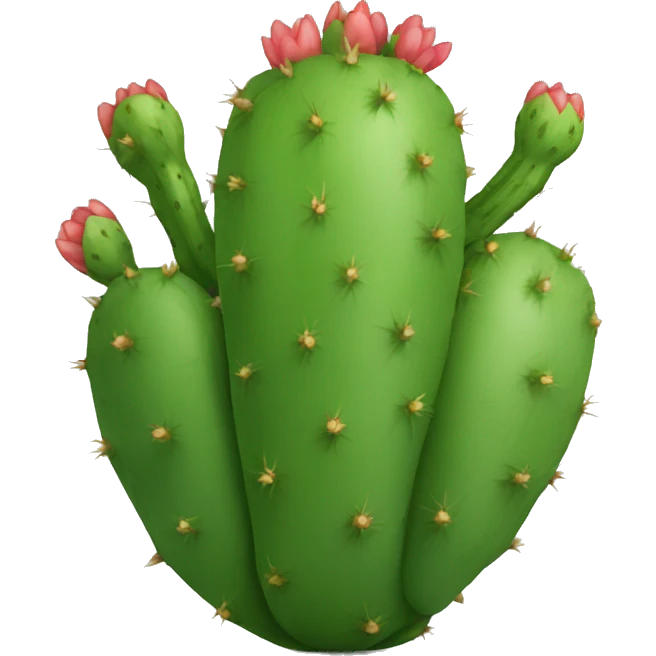 round Nopal without pot emoji