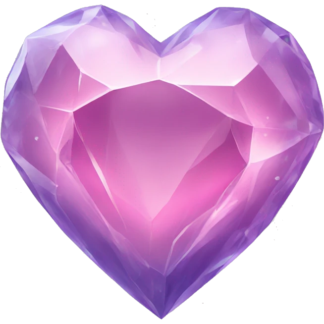 Crystal heart emoji
