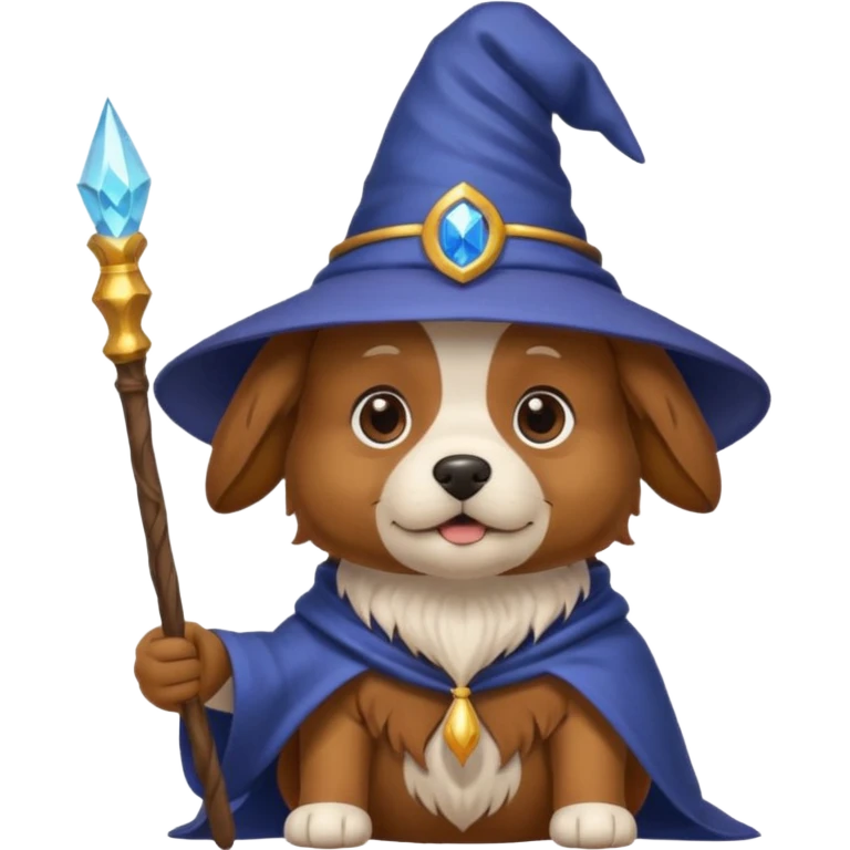 Dog wizard emoji