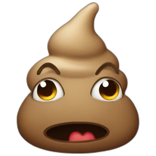 evil poop emoji