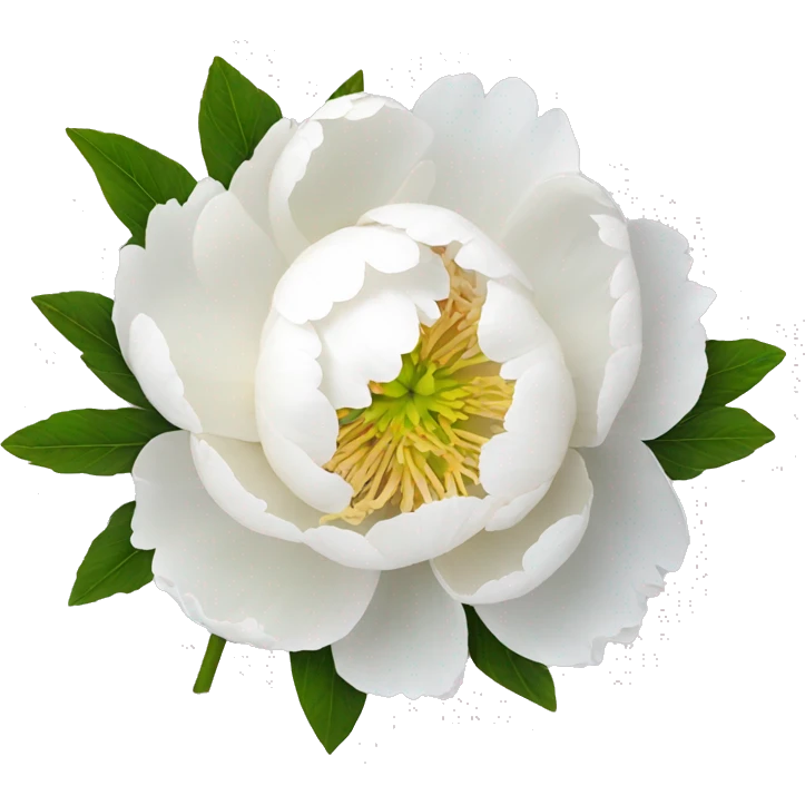 white peony emoji