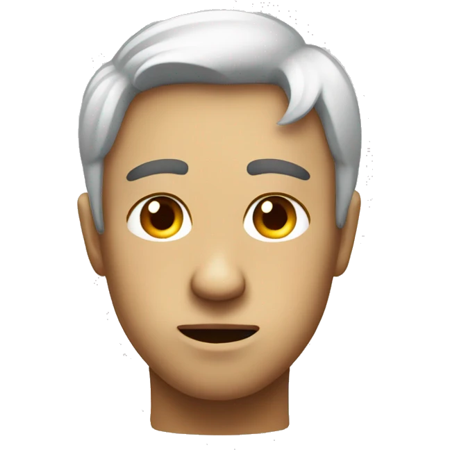 Expressionless face giving side eye from side view emoji emoji