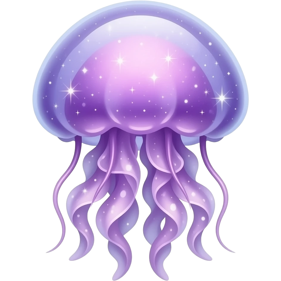 Purple-Shiny-Gem-Crystal-Glitter-Nebula-Gradient-Sparkle-Stars-Glossy-jellyfish emoji