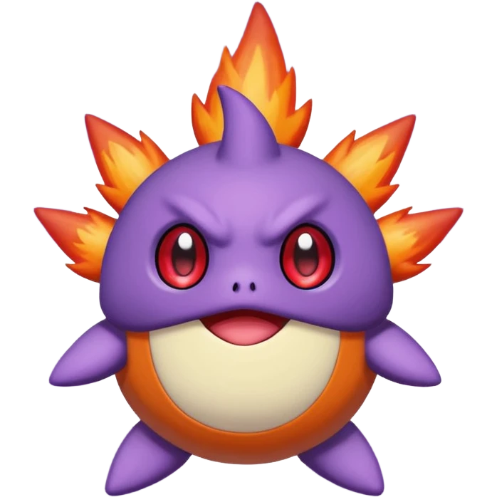 Pignite-Victini-Koffing-fusion (full body) emoji