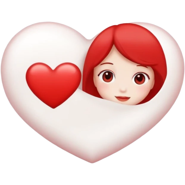 Red and white romantic aesthetic  emoji
